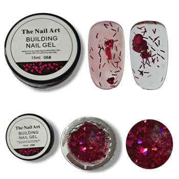 Non-stick Glitter builder gel 15ml - Image 3