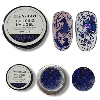 Non-stick Glitter builder gel 15ml - Image 4